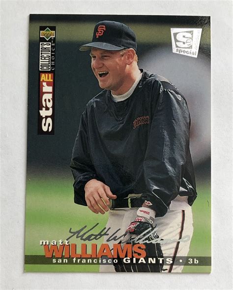 Matt Williams 1995 Collectors Choice SE Silver Signature Giants 108