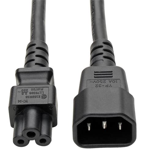 P014 006 Eaton Tripp Lite Power Cord Iec 60320 C14 To C5 6ft