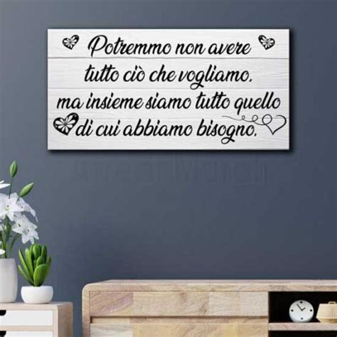 Quadro Con Frase Decorazione Moderna Con Stampa Su Tela