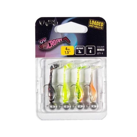 The Fox Rage Ultra Uv Micro Fry Mixed Colour Loaded Lure Pack Angling