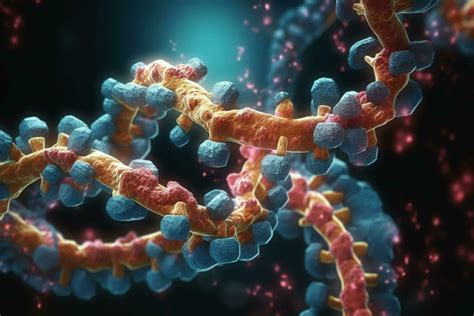 Vibrant 3D Illustration of DNA Replication in Microscopic Detail ...