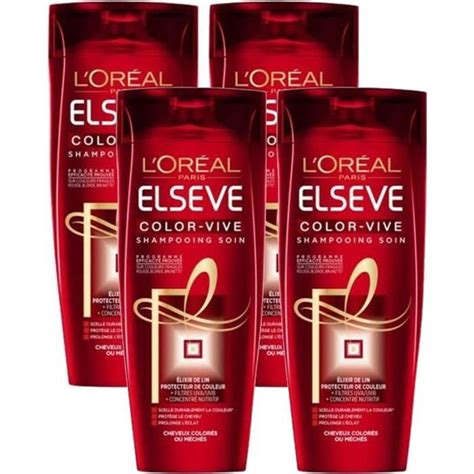 LOréal Paris Elseve Color Vive Shampooing Soin Cheveux Colorés ou