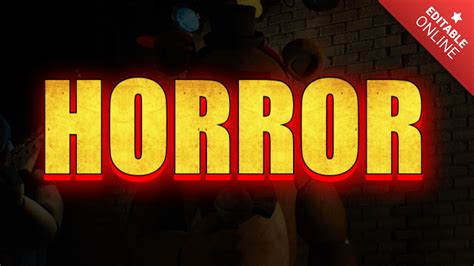 HORROR | Five Nights At Freddy's Font | Text Effect Generator