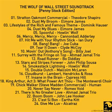 The J Projex 017 The Wolf Of Wall Street Soundtrack Penny Stock