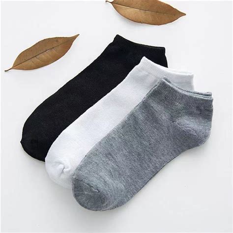 Pairs Men S Socks Breathable Short Boat Socks Male Casual Soft Comfy