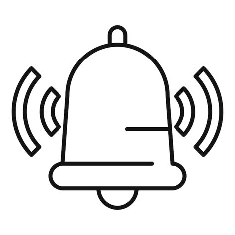 Premium Vector Alarm Ringer Bell Icon Outline Vector Secured Coverage