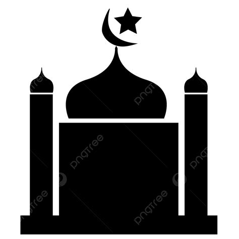 Masjid Silhouette Png Free Islamic Mosque Silehoutte Clipart Icon