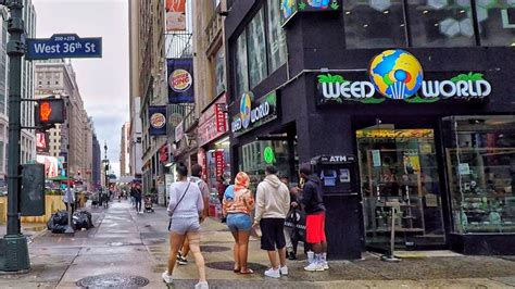 ⁴ᴷ⁶⁰ Walking 7th Avenue Via 34th Street And 8th Avenue Midtown Manhattan