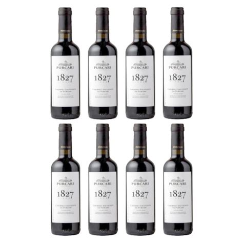 Set Vin Rosu Purcari 1827 Cabernet Sauvignon Sec 8 Sticle X 0 375 L