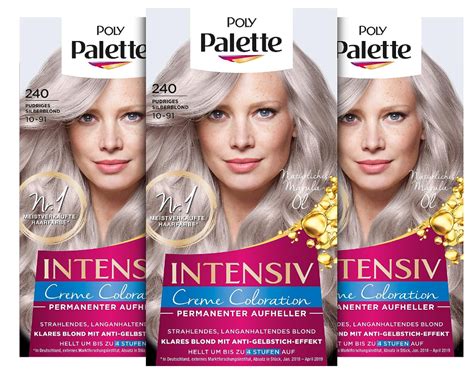 3x Poly Palette Intensiv Creme Coloration 10 91240 Pudriges