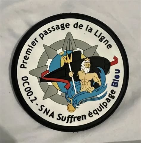 Patch Cusson Pvc Sous Marin Sna Suffren Mission C Premier Passage