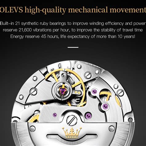 Olevs Prime Luxe Style Et Pr Cision Dans Une Montre Automatique