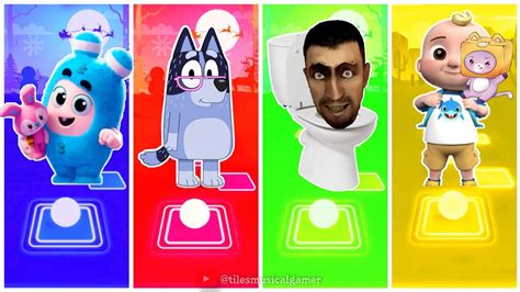 Oddbods Bubbles Vs Skibidi Toilet Vs Bluey And Bingo Vs Cocomelon