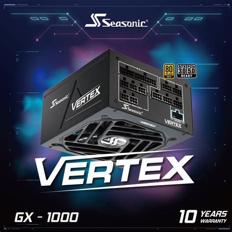 海韻 Seasonic Vertex Gx 1000 Atx30 電源供應器 金牌全模