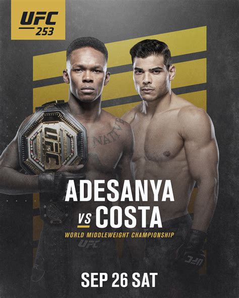 Ufc 253 Les Posters Et Les Affiches Ufc Fans