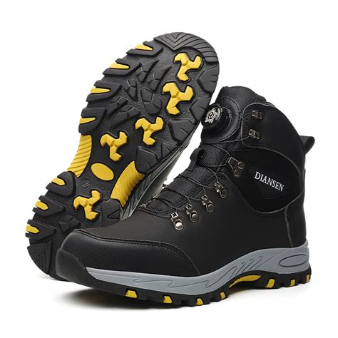 hiwalk Men's Waterproof Hiking Boots Breathable All-Terrain Lightweight ...