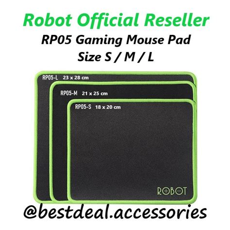 Jual Robot Rp S M L Gaming Mousepad Black Robot Mouse Pad Hitam