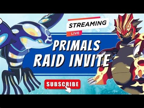 LIVE PRIMAL Groudon And KYOGRE Raid Invite SHUNDO Hunt