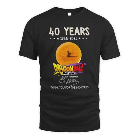 Dragon Ball T Shirts 40 Years 1984 2024 Dragon Ball Daima Akira