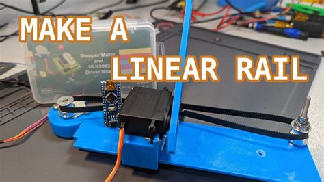 Make A Belt Driven Linear Rail Operated By Stepper Motor YouTube