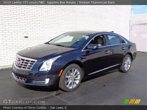 Sapphire Blue Metallic 2014 Cadillac Xts Luxury Fwd Medium Titanium