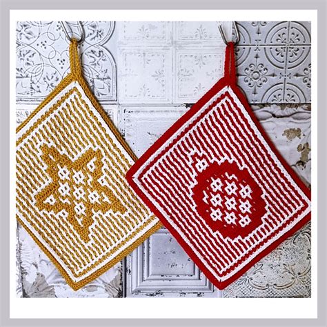 Ravelry Xmas Star Bauble Potholders Pattern By Lynne Adriaanse