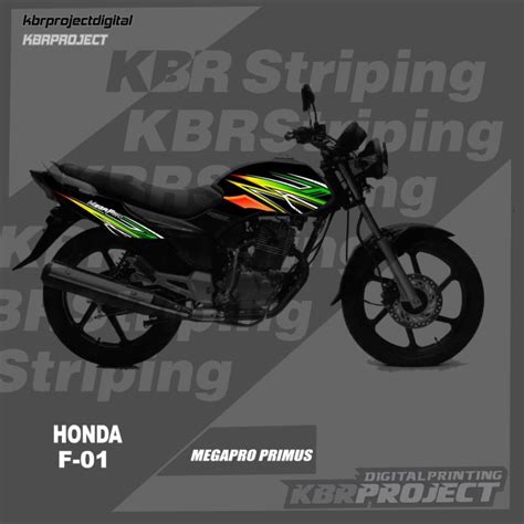 Cod Stiker Megaprro Primus Striping Megapro Primus Motor Honda Motor