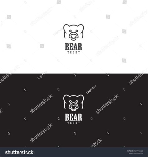 Teddy Bear Logo Vector Stock Vector (Royalty Free) 1647902326 | Shutterstock