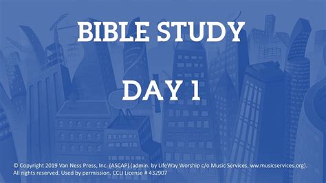 Day 1 Bible Study Youtube