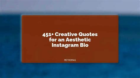 [UPDATED] Bio Ideas - 451+ Creative Quotes for an Aesthetic Instagram Bio - Metromag