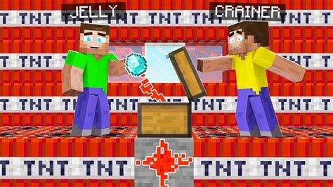 Making Jelly Blow Up His House For A Diamond Minecraft Youtube