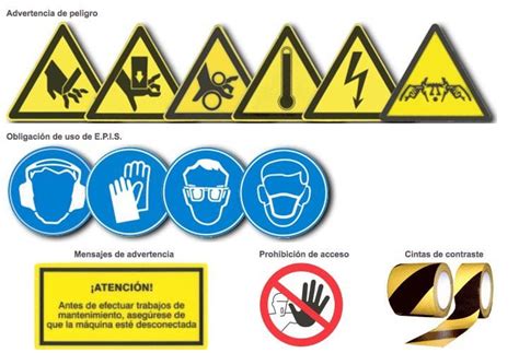 Dispositivos de seguridad en máquinas Quiero que las etiquetas no se