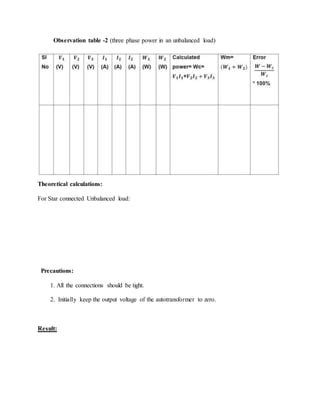 Three Phase Power Measurement Pdf