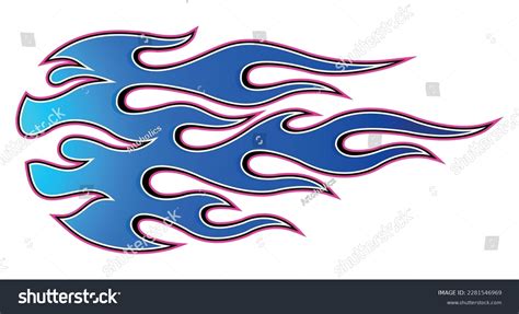 Blue Flame Electric Sport Car Speed Stock Vector (Royalty Free ...