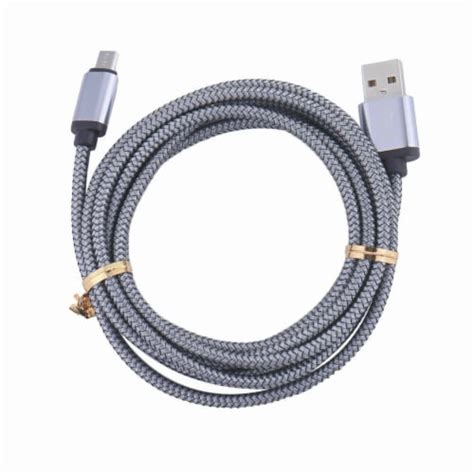 1m 3ft Micro Usb Fast Charger Data Sync Cable Cord Silver 1 Kroger