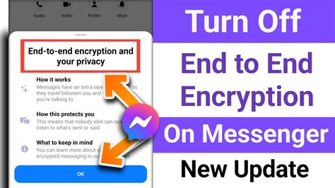 How To Remove End To End Encryption In Messenger Turn Off End To End