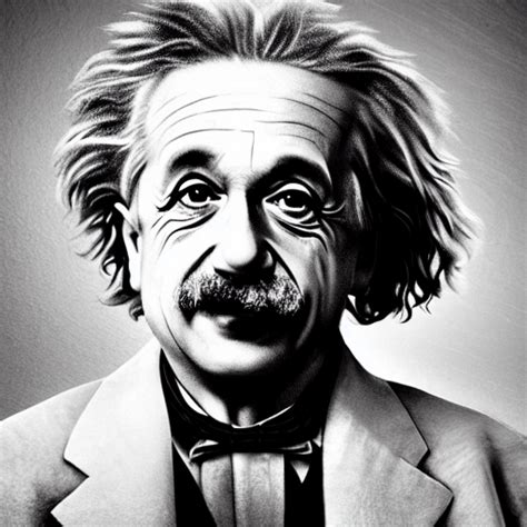 Krea Ai Photo Portrait Of Albert Einstein In Splash