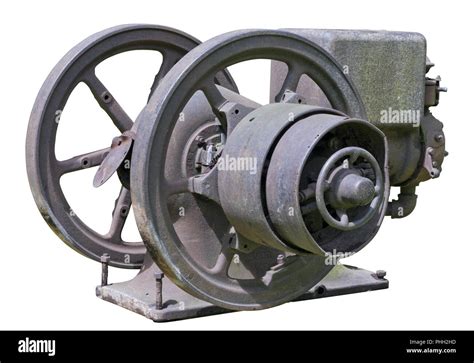 Retro Vintage Rusty Diesel Engine Stock Photo Alamy