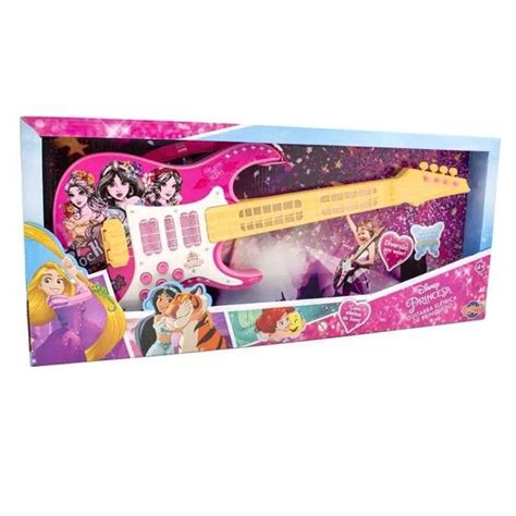 Guitarra Brinquedo Infantil Luz E Som Princesas Disney Toyng