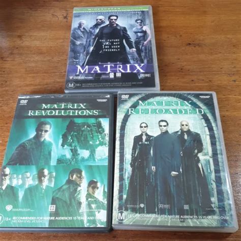 The Matrix Dvd Lot Trilogy Revolutions Reloaded R Free Post