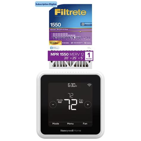 Shop Honeywell Home T5 Smart Black White Wi Fi Thermostat 1550 MPR