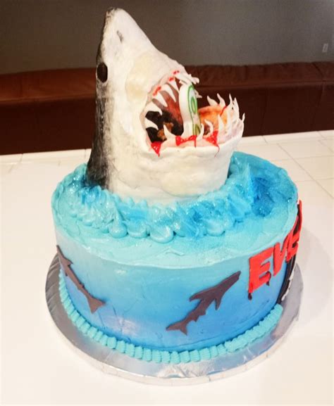 Shark Cake | Shark birthday cakes, Shark cake, Cake