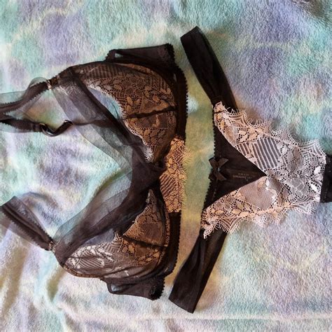 Ann Summers Half Cup Bra And Thong 10 36d Depop