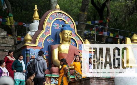 May 5 2023 Kathmandu Bagmati Nepal People Gather To Offer Prayers