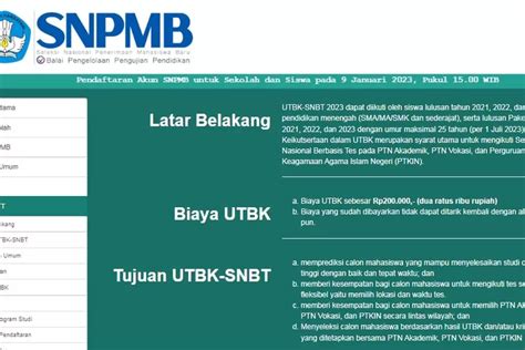 Apa Itu SNBT Bagian Dari SNPMB 2023 Pengganti SBMPTN Jalur Seleksi