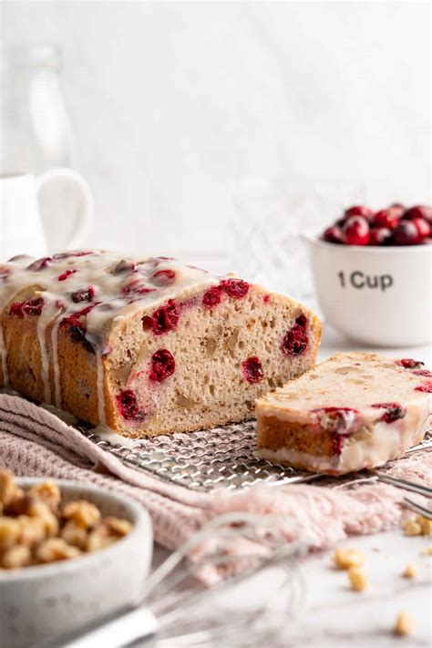 Cranberry Bread Recipe With Orange Glaze Jessica In The Kitchen