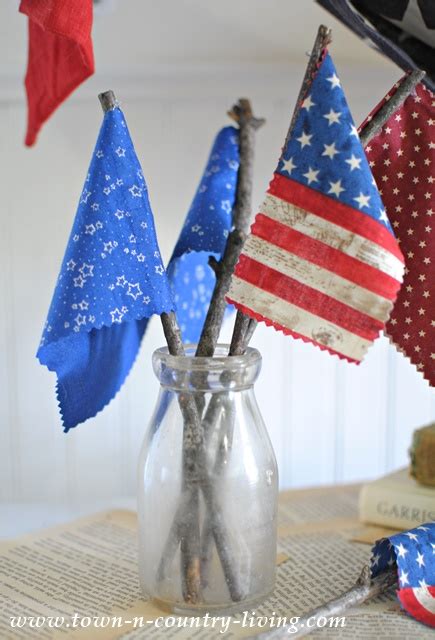 Diy Mini Flags Town And Country Living