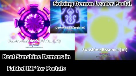 Demon Leader Portal Solo In Anime Adventures Youtube