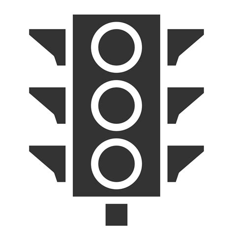 semáforo icono vector símbolo diseño simple para usar en gráficos web