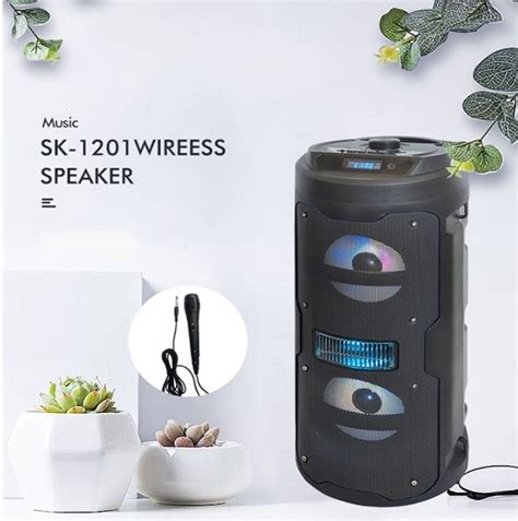 Tg Sk Stereo Portable Wireless Bluetooth Karaoke Speaker With Free